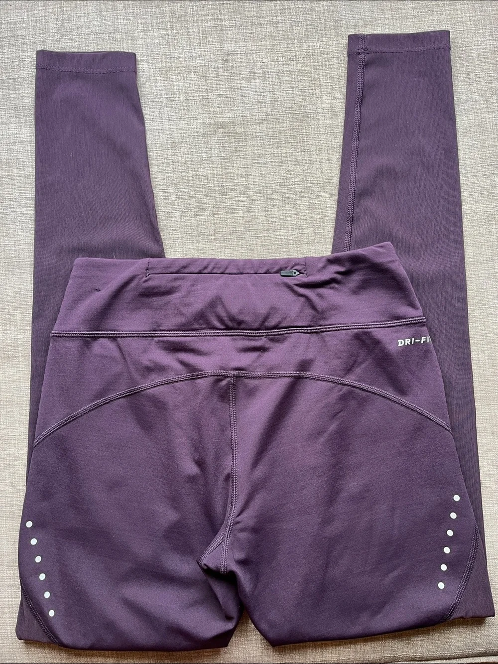 Nike Running Dri-Fit Sheer Full Length Leggings Athletic Purple S